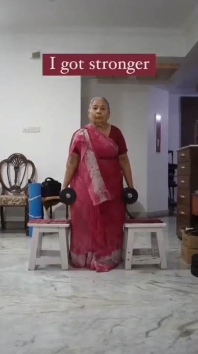 😱 82 years old lady workout | Dadi who lifts 🏋️ | gym shorts | gym motivation
