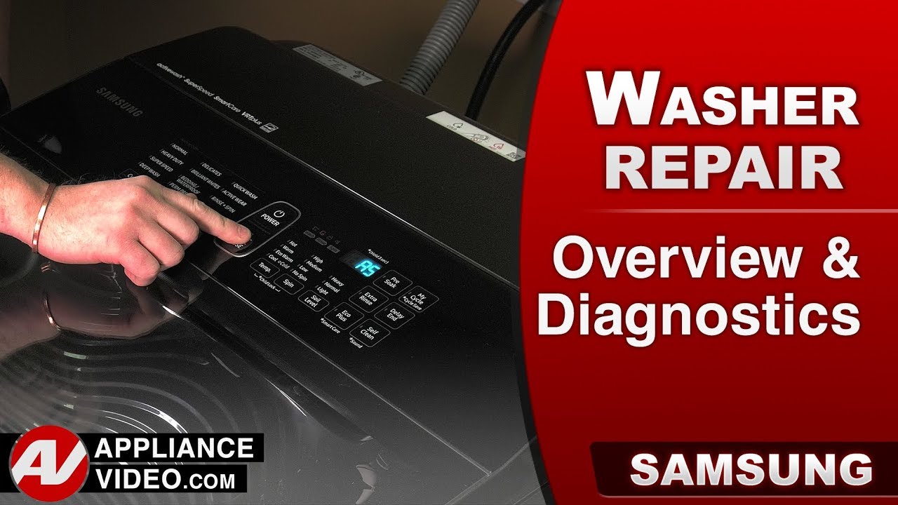 Samsung WA52M8650AV Washer Overview and Diagnostic Mode YouTube