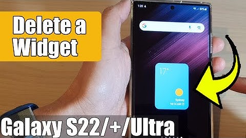 Galaxy S22/S22+/Ultra: How to Delete a Widget On the Home Screen