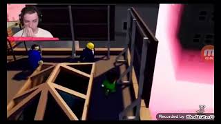 jelly broke his controller and almost fell of bulding