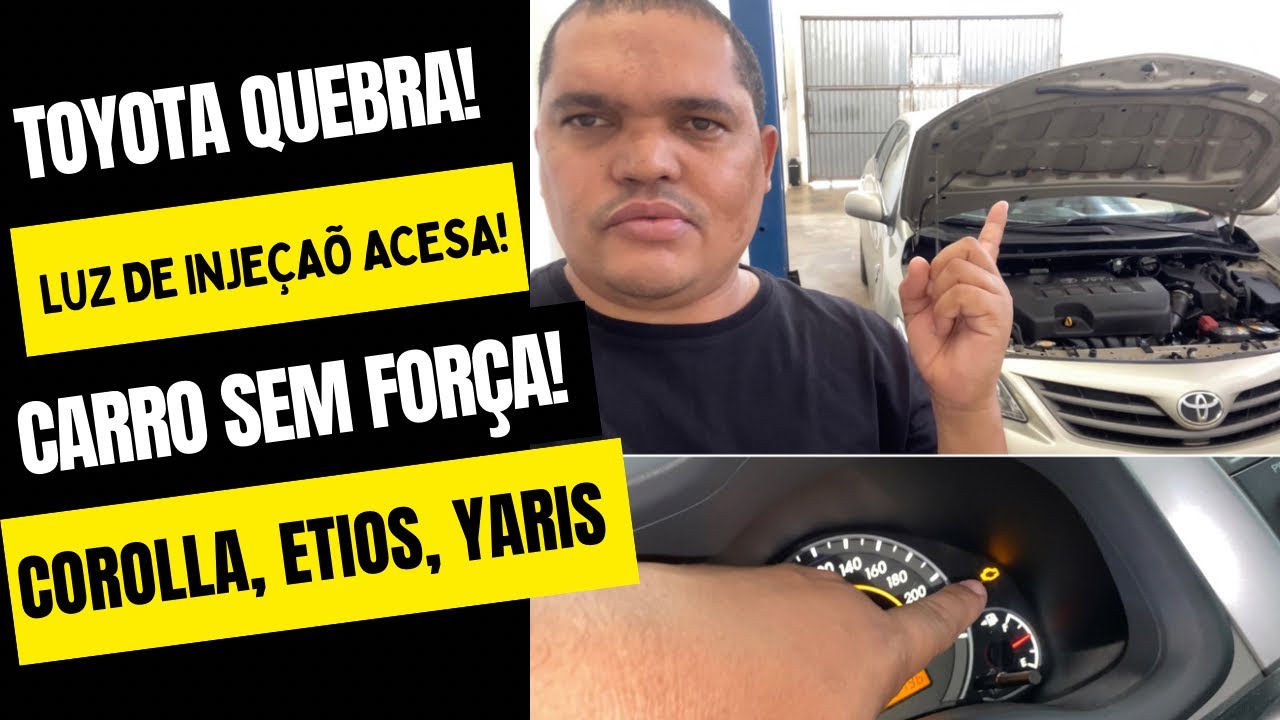 TOYOTA COROLLA ETIOS YARIS TREMENDO SEM FORÇA DANDO PEQUENOS CORTES FALHANDO E LUZ DE INJEÇÃO ACESA!