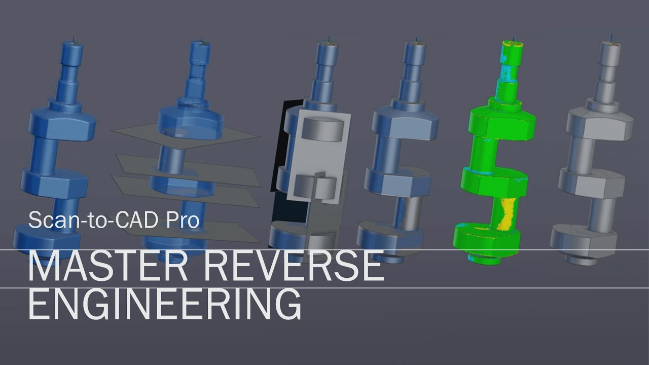 Complete Reverse Engineering Workflow for Crankshaft in Scan-to-CAD Pro ...