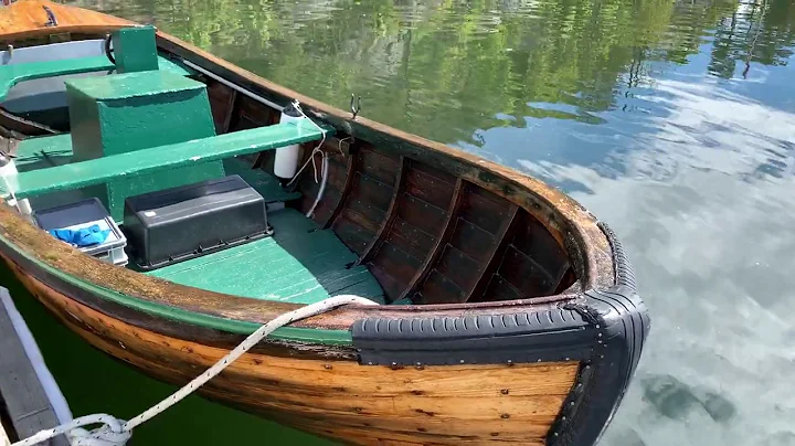 Small 1958 wooden fishing workboat. 1964 8 hp Sabb.