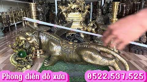 Bộ Lư tứ linh _ Tượng rồng ôm châu _ 23/01 |phong điền| #đồđồng#đồcổ#phongđiềnđồxưa