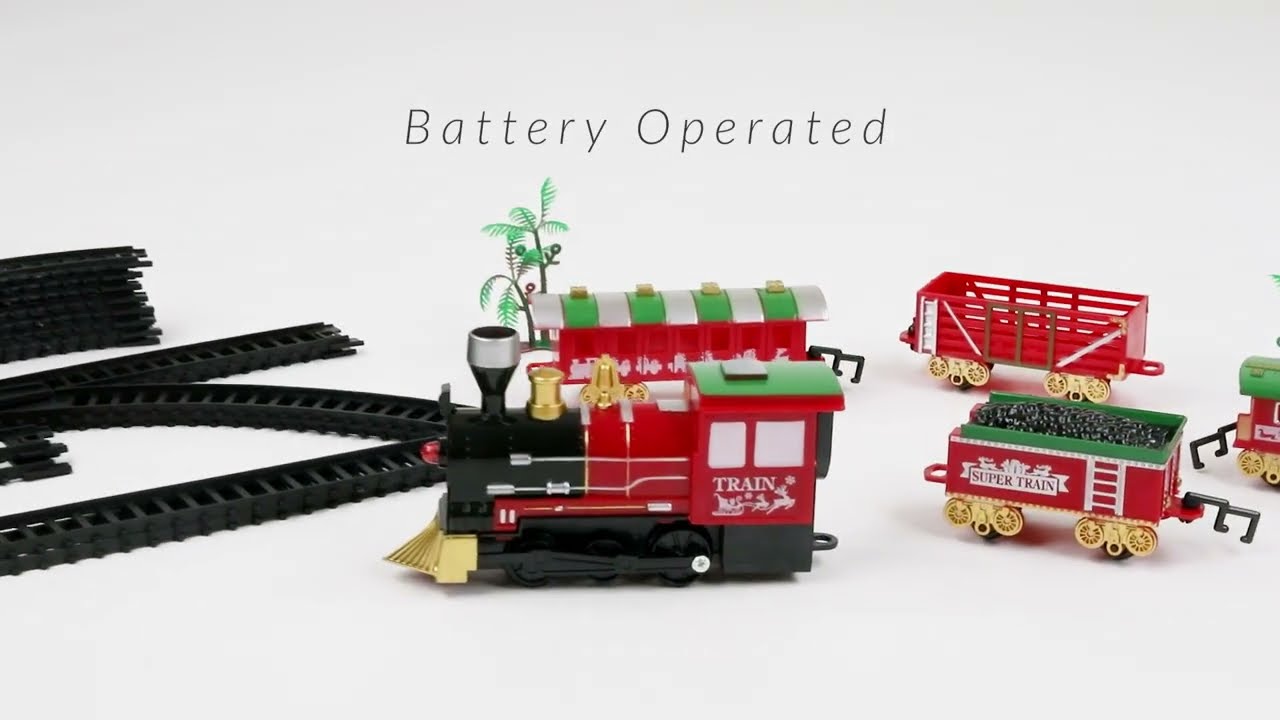 21-Piece Animated and Musical Classic Christmas Train Set | Northlight NM94465