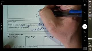1.4 Measure and Classify Angles - Part 1