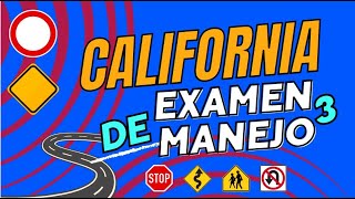 2024 California Prueba Escrita del DMV #3  Preguntas y Respuestas en Español