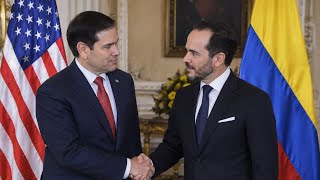 Marco Rubio inicia su gira sudamericana y deja fuera a la "fantástica" Delcy