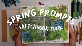SPRING Sketchbook tour and a quick way to sketch