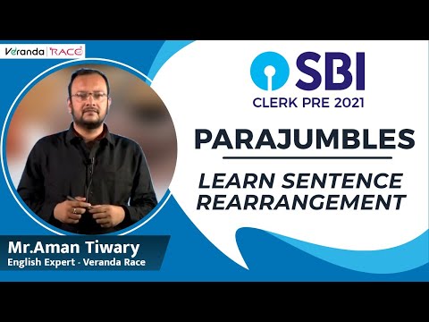 Parajumbles | Learn Sentence Rearrangement | English | Aman Tiwary - English Expert | VERANDA RACE