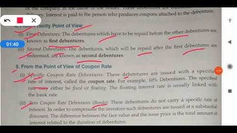 Issue of Debenture -Type- From Priority Point of view