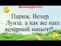 Париж. Вечер. - Луиза, а как же наш вечерний мин*т?... Подборка смешных жизненных анекдотов