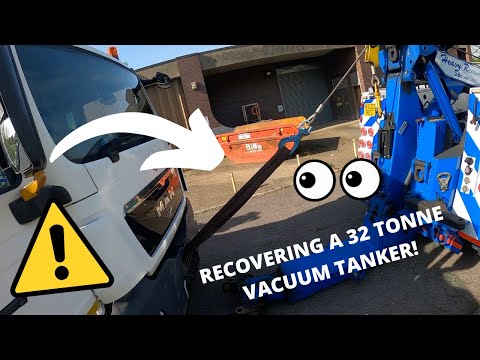 TOWING A 32 TONNE VACUUM TANKER! UK HEAVY RECOVERY WITH STEVE!