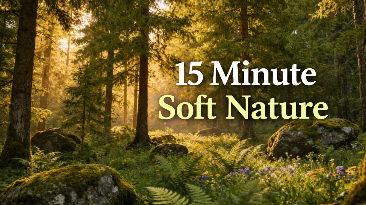 15 Minute Meditation - Soft Relaxing Music & Calm Nature Sounds