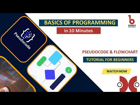 Pseudocode and Flowcharts for Programming - Easy Guide! | Draw.io | @SlidesbySander for animations