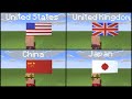 Minecraft: 250+ Country Flag Banner Designs! (Tutorial)