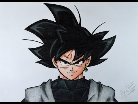 Speed Drawing Goku Black SSJ Rose (Dragon Ball Super) Desenhando Goku Black  