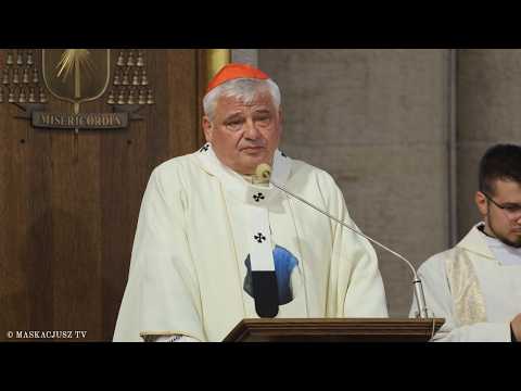 Cardinal Konrad Krajewski at the beginning of the indulgence Mass at the Łódź Cathedral