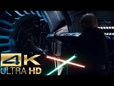 Darth Vader vs Luke Skywalker (1/2) [4k UltraHD] - Star Wars: Return of The Jedi Fight Scene