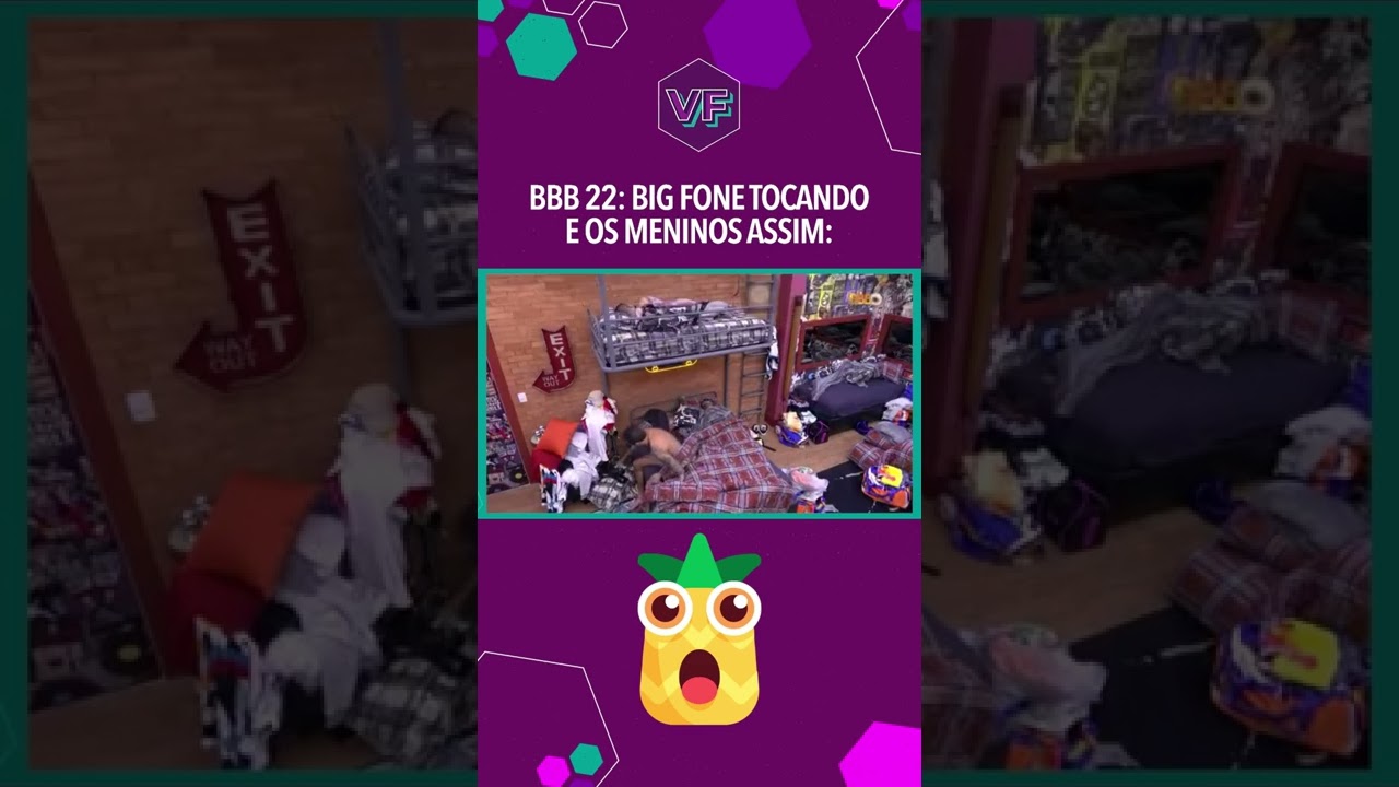 BBB 22: BIG FONE TOCA E MENINOS DO QUARTO GRUNGE REAGEM! 🤣 #Shorts | Virou Festa