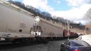 Lehigh Valley Chase part 4 - Grain Train meets mixed freight