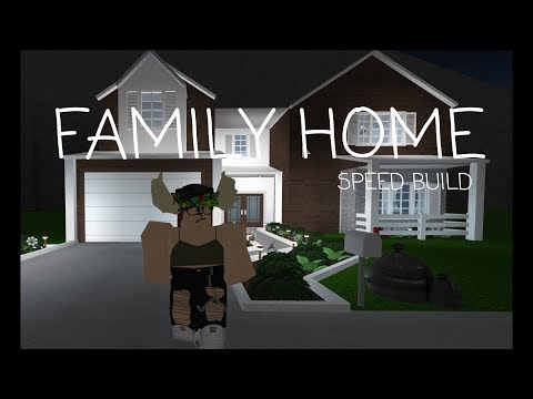 Bloxburg Family Home Speed Build Roblox Youtube - roblox bloxburg speed build