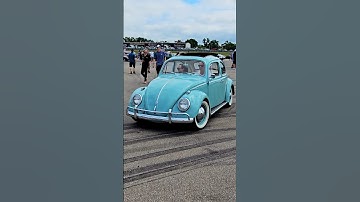 Volkswagen Beetle Classic Car Drive By Engine Sound M1 Concourse Cars and Coffee 2024