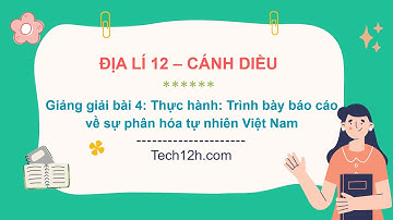 Giảng bài 4: Thực hành: Trình bày báo cáo về sự phân hóa tự nhiên Việt Nam| Bài giảng Địa lí 12 CD