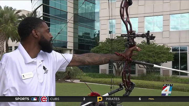 One-armed archer Gabriel George loves every challe...