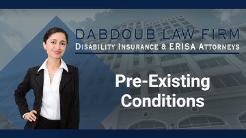 Pre-Existing Conditions | Dabdoub Law Firm