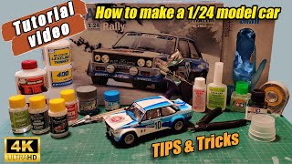 How to make a 1/24 model car in 10 steps I Tips and tricks.