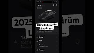 Tesla Güncelleme 2025.38.6