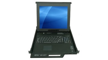 MKD6017D - 17" Industrial Monitor Keyboard Drawer & 8-port KVM Switch