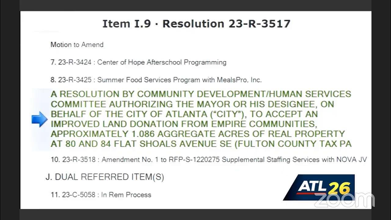 #Atlanta City Council Community Development/Human Services Committee ...