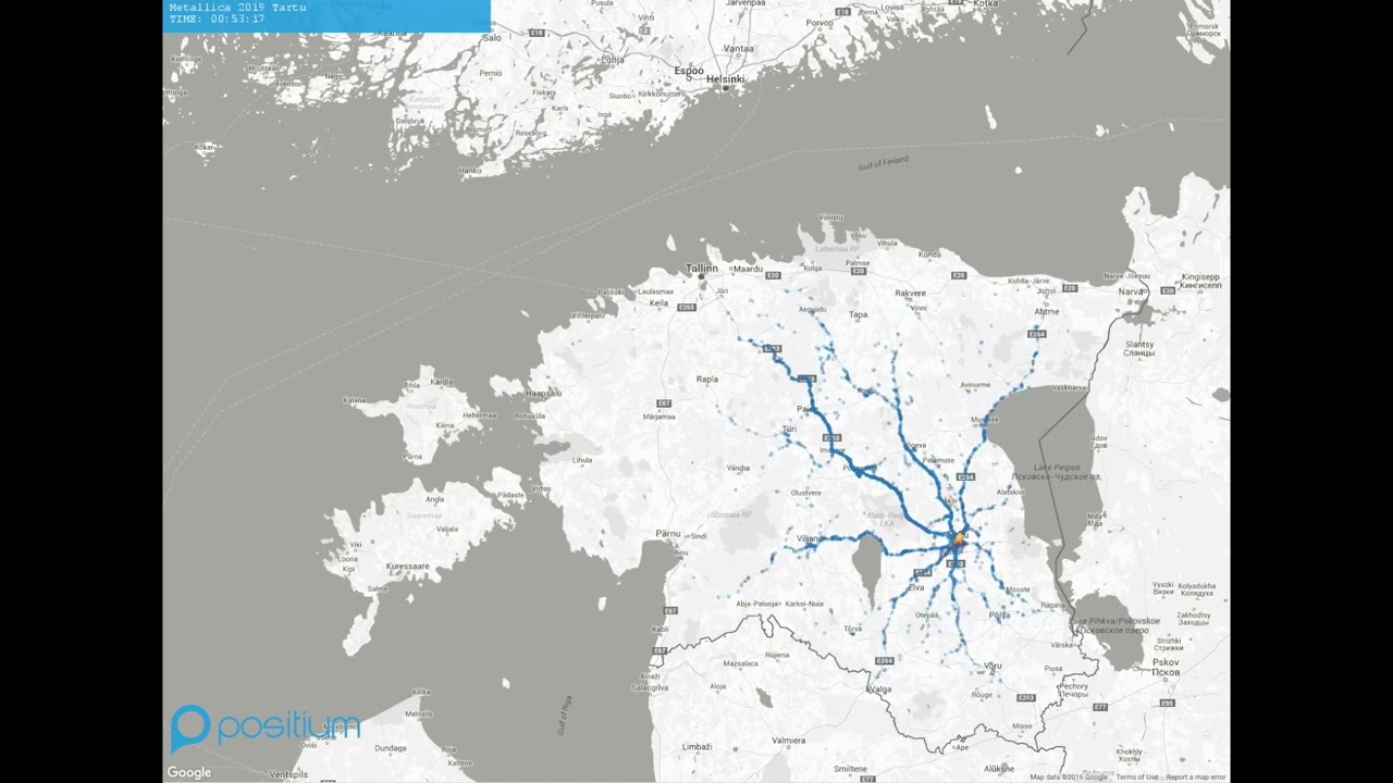 Event analytics for Metallica concert 2019 in Tartu