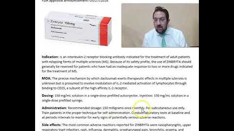 Zinbryta (daclizumab)- multiple sclerosis (MS)