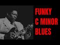 Smooth funky blues jam in c minor  guitar backing track