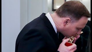 Andrzej Duda - Prezydent Rp - Przyjmuje Relikwie Męczenników Do Pałacu Prezydenckiego - 09.04.2018