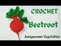 How To Crochet Beetroot Amigurumi Red Beet Crochet Amigurumi Vegetables Free Pattern DIY Crafts