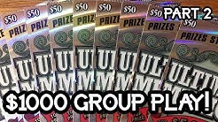 FULL PACK! $50 Ultimate Millions Group Book TEXAS LOTTERY SCRATCH OFF TICKETS 