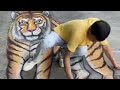 Road art | Art work | Best 3D Art drawing on street| Art work on road | Amazing art