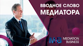 Вводное слово медиатора