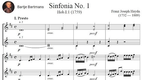 Joseph Haydn - Symphony No. 1, Hob.I:1 (1759) {Hogwood}