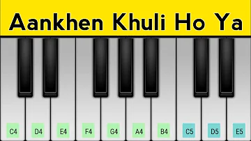 Aankhen Khuli Ho Ya Ho Band Piano Tutorial | Sahrukh Khan, Aiswarya Rai Bachchan