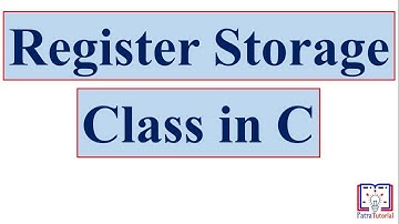 Register Storage Class in C