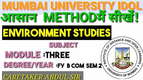 TOURISM IN INDIA Module 3 #Environmental_studies Fy Bcom sem 2