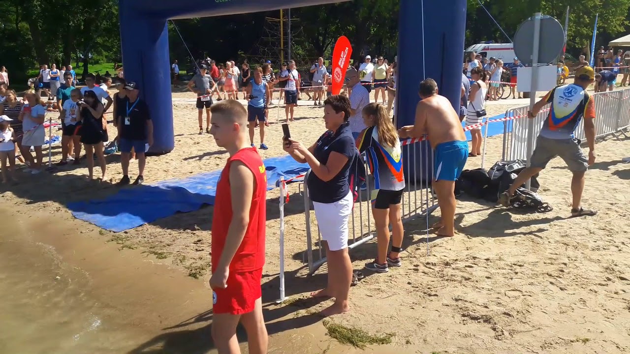video to gif OLSZTYN24: Młodzieżowe Mistrzostwa Polski w Aquthlonie w CRS Ukiel