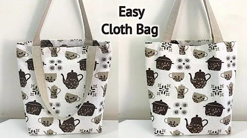 How to make a Tote bag with Lining | Perfect Tote bag sewing tutorial | Cloth bag making | DIY Bag