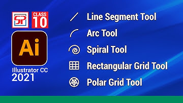 Adobe Illustrator CC 2021: Line Segment , Arc, Spiral, Rectangular Grid and  Polar Grid Tool | Hindi
