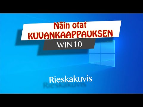 Näin teet Kuvakaappauksen Windows 10:llä